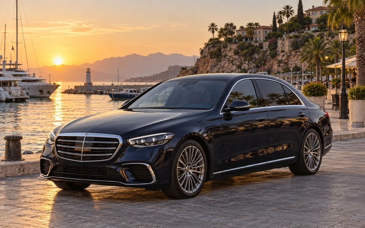 Antalya Marina’da lüks VIP sedan transfer aracı