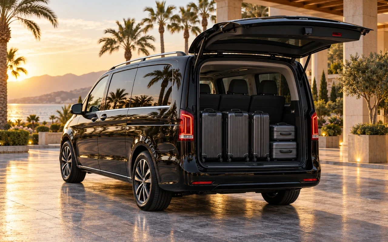 Mercedes Vito açık bagaj alanı ve valiz kapasitesi